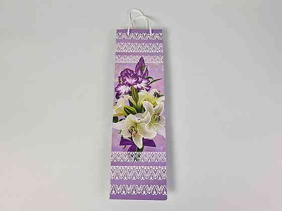 Пакет бумажный подарочный под бутылку  12/9/36(артBUT-71) (12 шт) Харьков