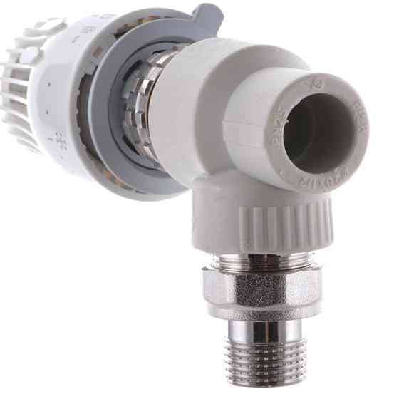 Кран термостатичний з термоголовкою кутовий 20x1/2 PPR KOER K0153.PRO (KP0195) Київ