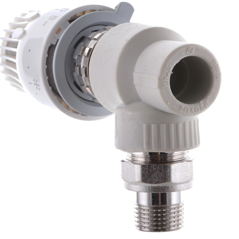 Кран термостатичний з термоголовкою кутовий 20x1/2 PPR KOER K0153.PRO (KP0195) Київ - фото 2