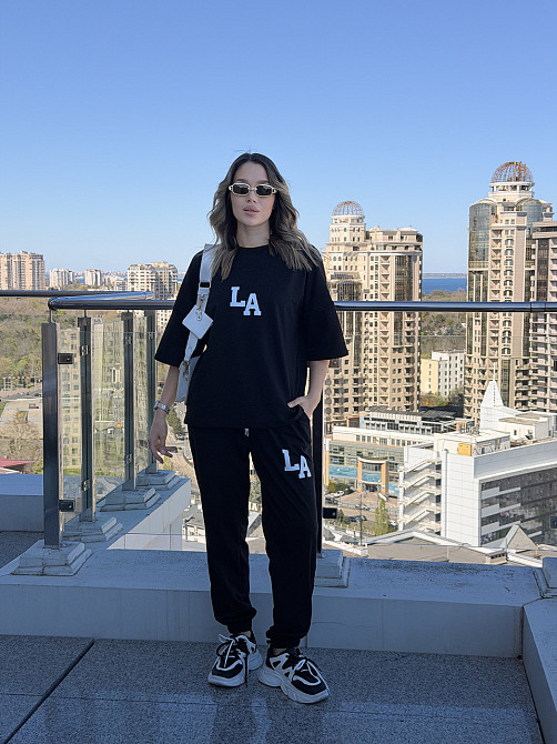 Жіночий легкий спортивний костюм з футболкою "Amante" | Батал Київ - фото 4