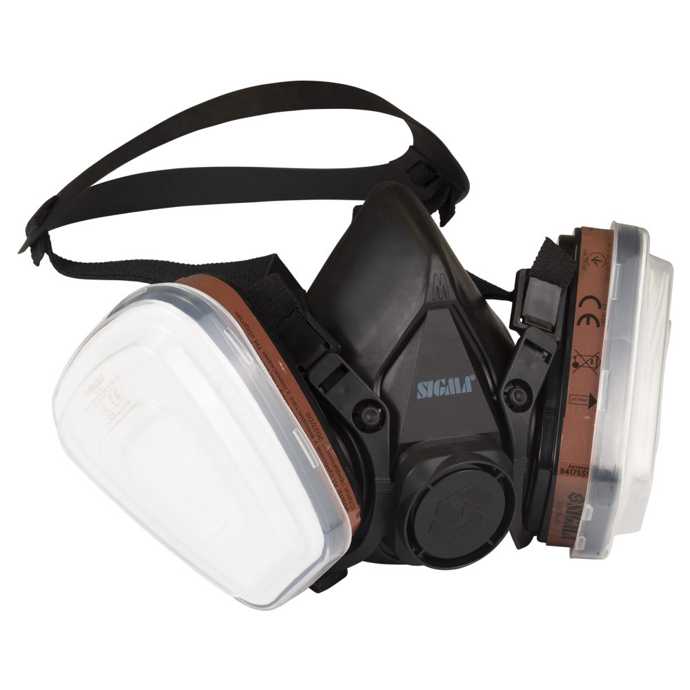 Sigma Полумаска Defender Eco с фильтрами А1 SIGMA (9417551) Коломия - фото 7