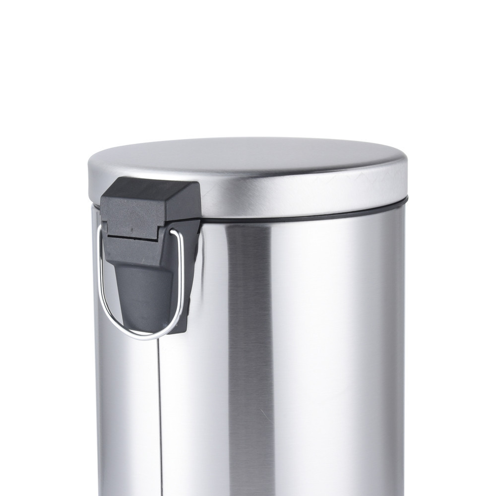 Круглое мусорное ведро с плавным закрытием Mixxus Ellipse-TC0205, 5 л, нержавеющая сталь Харьков - изображение 7