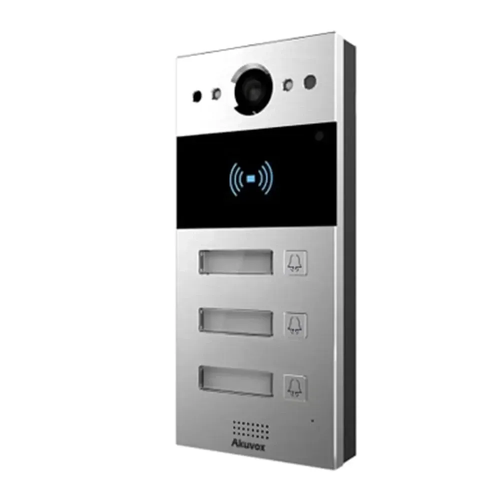 IP-відеопанель на 3 абоненти 2Mp Akuvox R20B SIP зі зчитувачем EM-Marine / Mifare / NFC (87-00032) Київ - фото 2