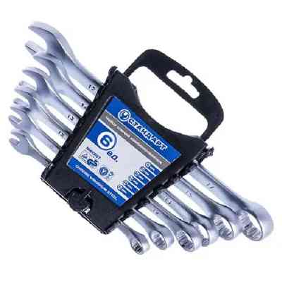 Ключ Стандарт ріжково-накидний 6 шт. (8-17 мм) на холдері (NKK6ST) Вінниця