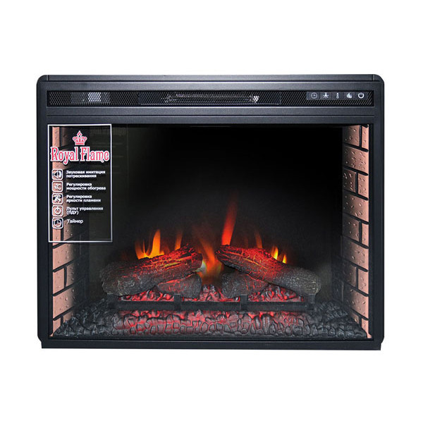 Електрокамін з обігрівом Royal Flame Vision 28 EF LED FX зі звуком, цегляною кладкою, дровами та ефе Львів - фото 1