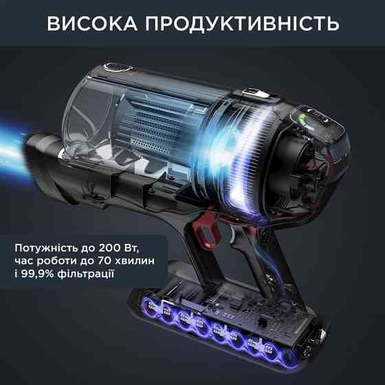 Акумуляторний пилосос Rowenta X-Force Flex 14.60 Auto Animal RH9958WA чорний, сірий Харків
