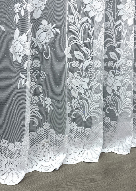 Тюль VR-Textil 1606т Жакард Білий 300х270 см (42-0559) Київ - фото 8