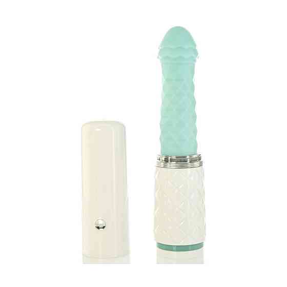 Роскошный вибратор-пульсатор с присоской Pillow Talk - Feisty Thrusting Vibrator Teal Sex Aura Киев