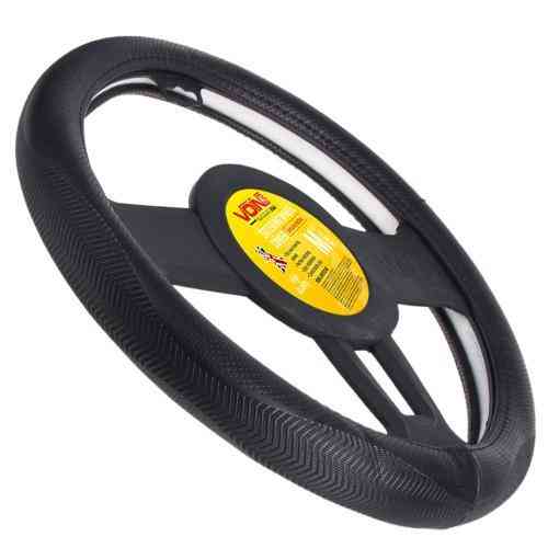 Шкіряний чохол на кермо VLOD-L949 BK M чорний, один шов, BO Харків