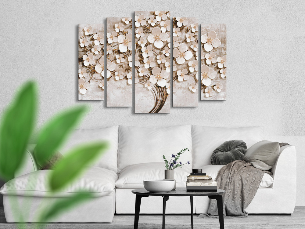 Модульна картина у вітальню / спальню Абстракція Дерево Art-455_5 ( 80х118см ) Київ - фото 3