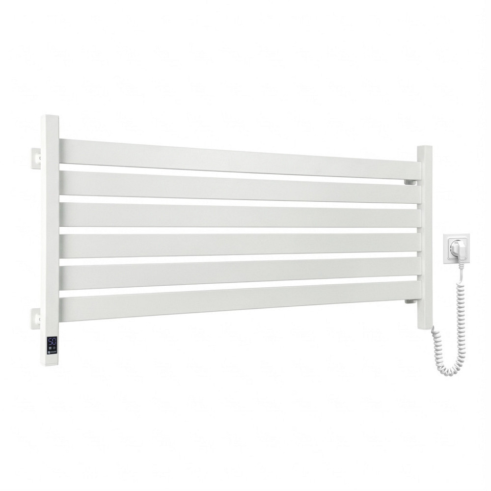 Електрична сушарка для рушників NAVIN Largo 1100х500 Sensor з Wi-Fi, широкий правосторонній, білий оксамит Київ - фото 1