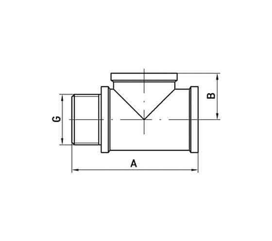Трійник Koer KF.T06FMF.WN 1/2'' ВЗВ (без нікелю) (KR3029) Київ