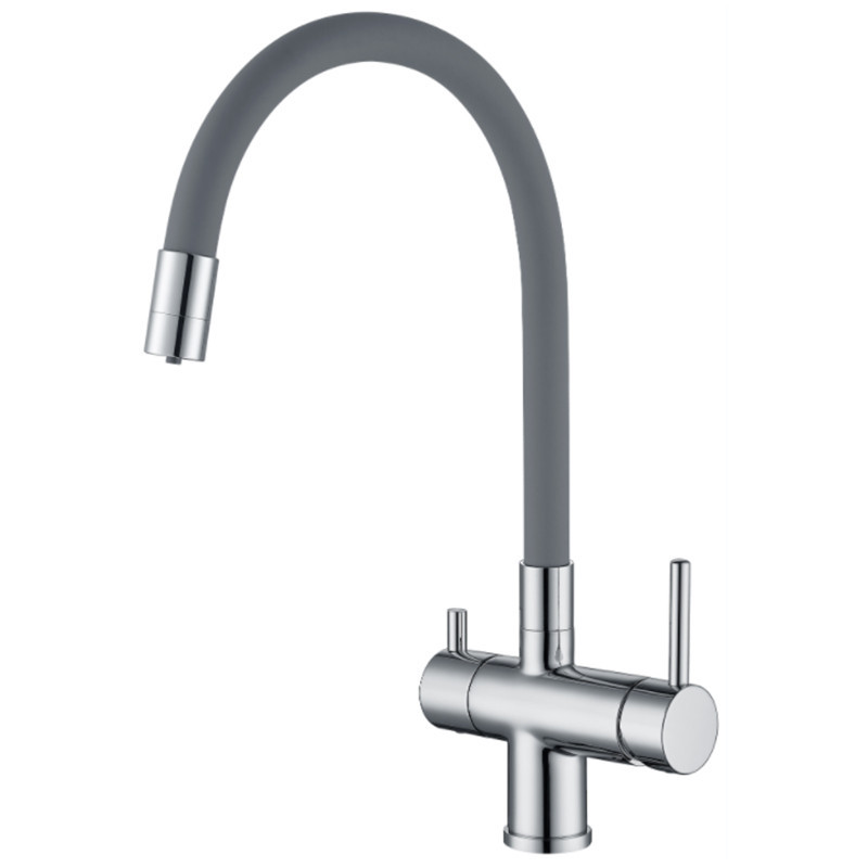 Кухонний змішувач Koer KB-72002-01 з виходом для питної води з гнучким виливом (KR3383) Чернівці - фото 1