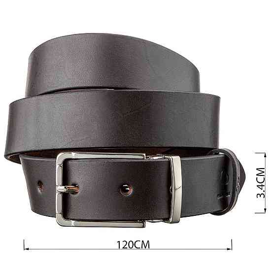 Ремінь чоловічий GRANDE PELLE 11065 шкіра Коричневий Київ