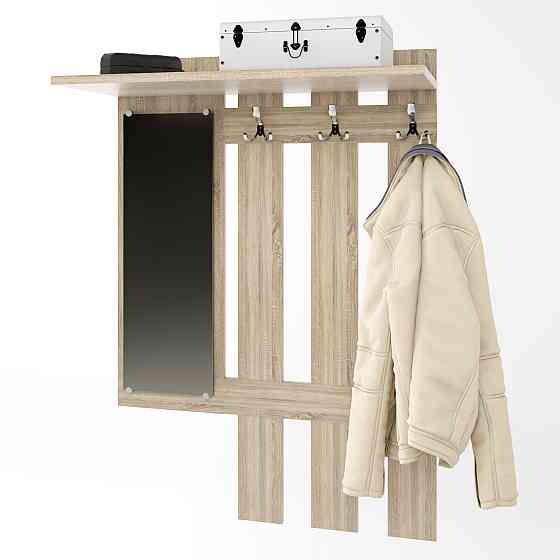 Вешалка Эверест Тандем с зеркалом дуб сонома (DTM-2650) Львов