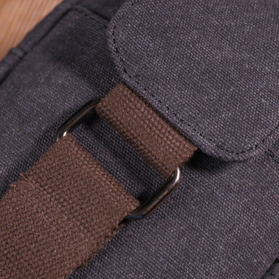 Сумка Vintage Через плече з текстилю Чорна (21229) Вінниця - фото 9