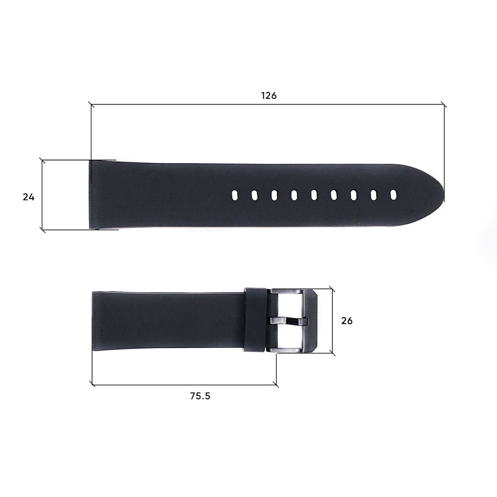 Ремешок для часов Skmei 1469BK Black SBR Киев - изображение 3