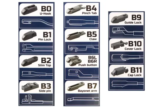 Щетка стеклоочистителя бескаркасная 48 см (19) Bolid Ultra (11 адаптеров) Винница