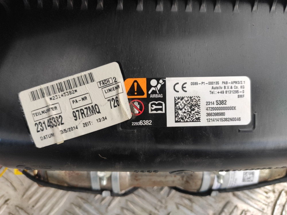 Подушка безпеки пасажира AirBag Opel Insignia 2013-2017 Ковель - фото 3