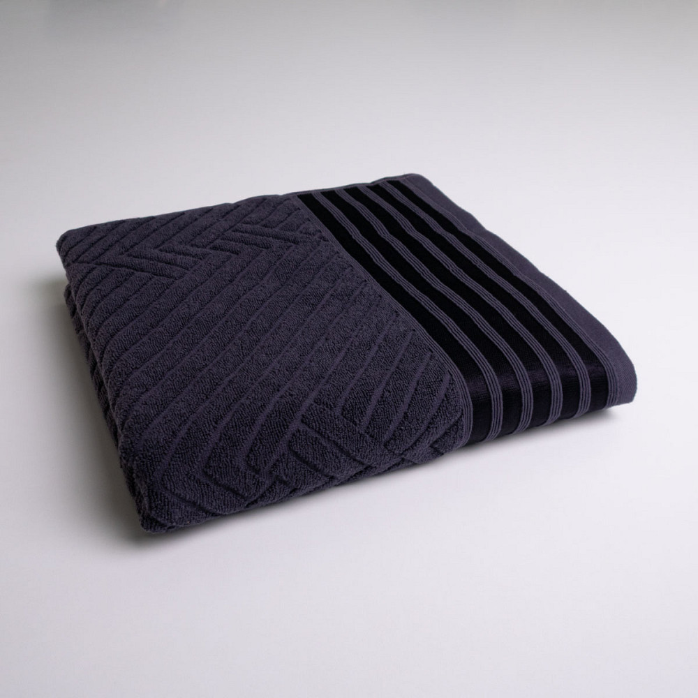 Набор махровых полотенец SOFT 3шт GM Textile 40х70см, 50х90см, 70х140см 500г/м2 (Графитовый) Сумы - изображение 4