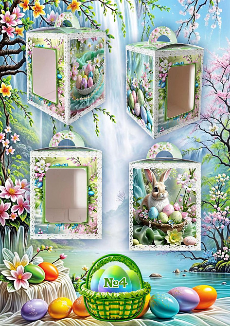 Коробка под пасхальный  Пасхи 14см *14см*18,7см  (400грм) №4 (1 шт) Харьков - изображение 4