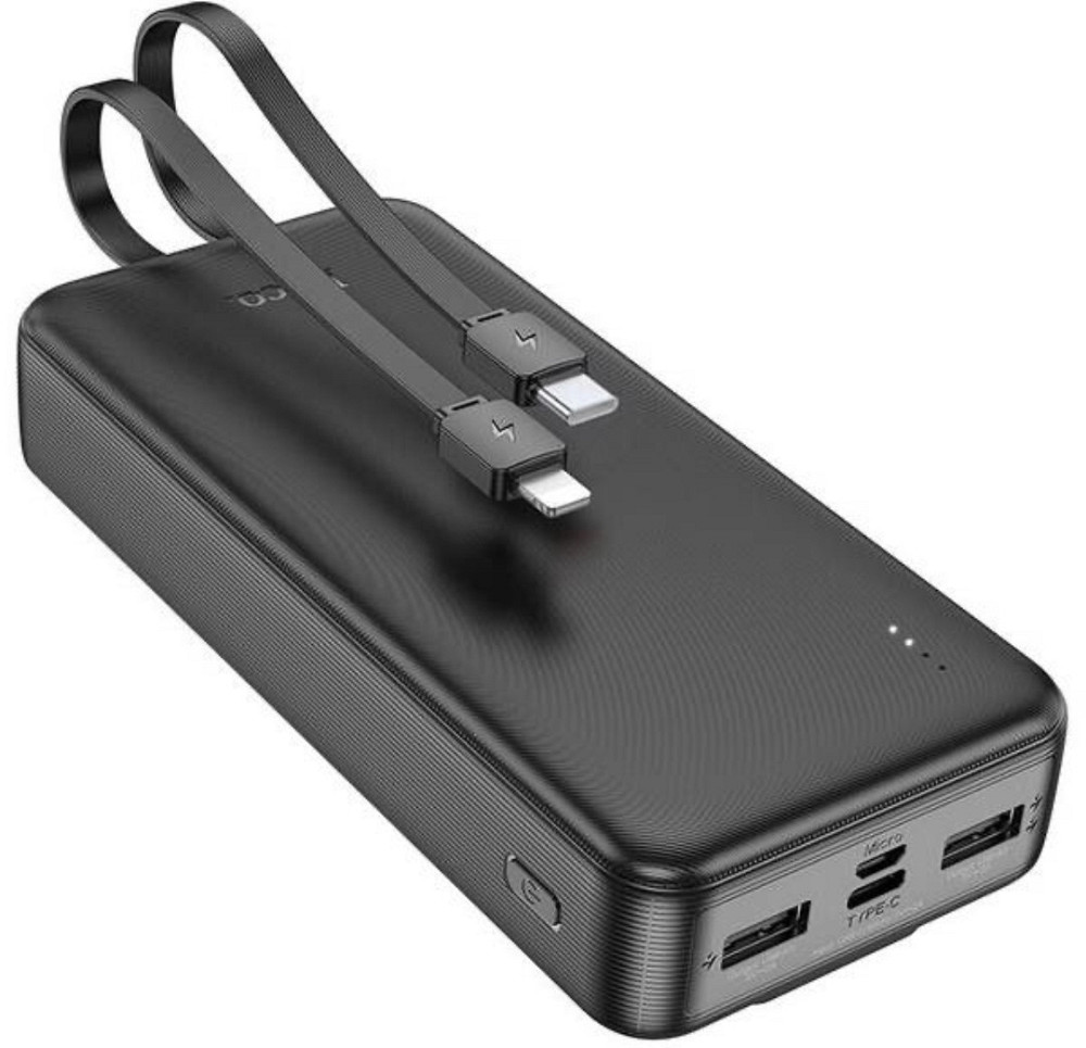 Павербанк з вбудованими кабелями 20000mAh HOCO J118A є ОПТ Київ - фото 8