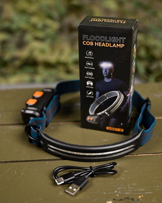 Налобний сенсорний ліхтарик червоного світіння W690-2 ПП7740 Одеса - фото 2