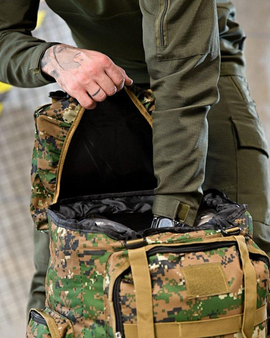 Рюкзак тактичний 50 л Darvall pixel green ПП4629 Одеса - фото 5