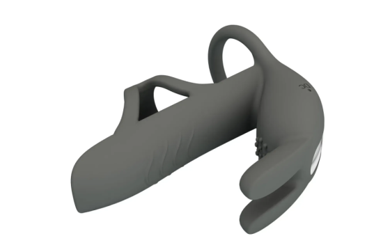 Насадка з вібрацією Pretty Love - MASTER RING GRAY, BI-210326-1 Sex Aura Київ