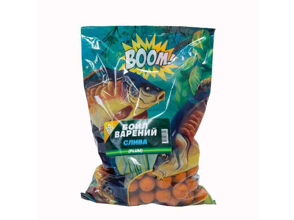 Бойлы вареные 20мм Слива 1кг ТМ BOOM Киев - изображение 1