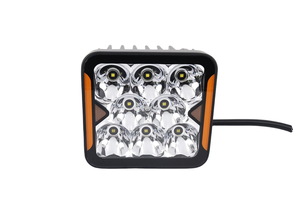 Светодиодная фара StarLight SL-W0240S квадратная, дальний свет WHITE + DRL 40W 4800Lm 5700K 12/24V Харьков - изображение 1