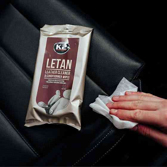 Вологі серветки для очищення шкіряної оббивки K2 Letan Leather Cleaner&Conditionner Wipes Львів