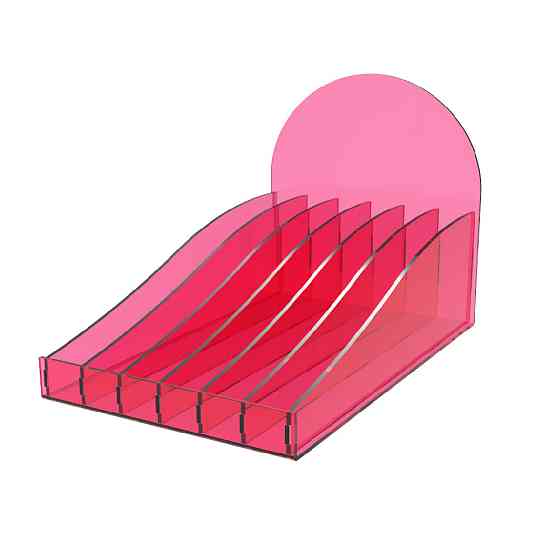 Підставка EKOSTAR для косметики 196х311х200 рожевий акрил Київ