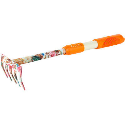 Граблі Flora 5-ти зубні, orange, TPR (5043024) Вінниця - фото 1