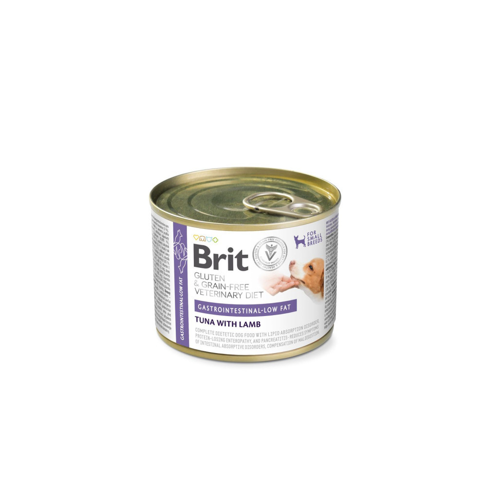 Корм вологий Brit VetDiet Gastrointestinal-Low Fat для собак при проблемах з травленням з обмеженим вмістом жиру з тунцем і Київ - фото 1
