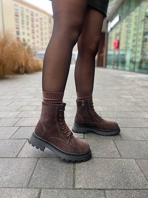 Molly Черевики жіночі MOLLY 12-16 коричневі (зима, замша натуральна) (5715) 38 Коломыя - изображение 5