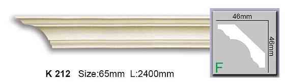 Карниз гладкий поліуретановий Harmony K 212 Flexi Дніпро