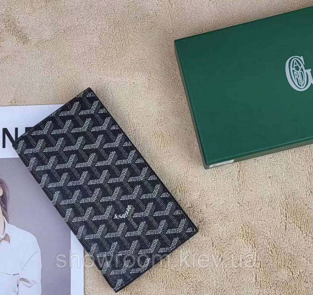 Чоловічий гаманець Goyard (099) Lux black Київ - фото 1
