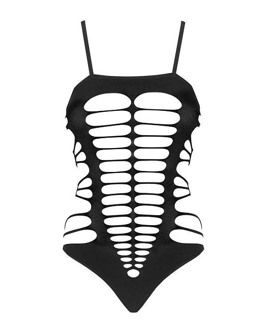 Бодистокинг с поперечными вырезами Obsessive B122 teddy S/M/L, черный Sex Aura Киев - изображение 5