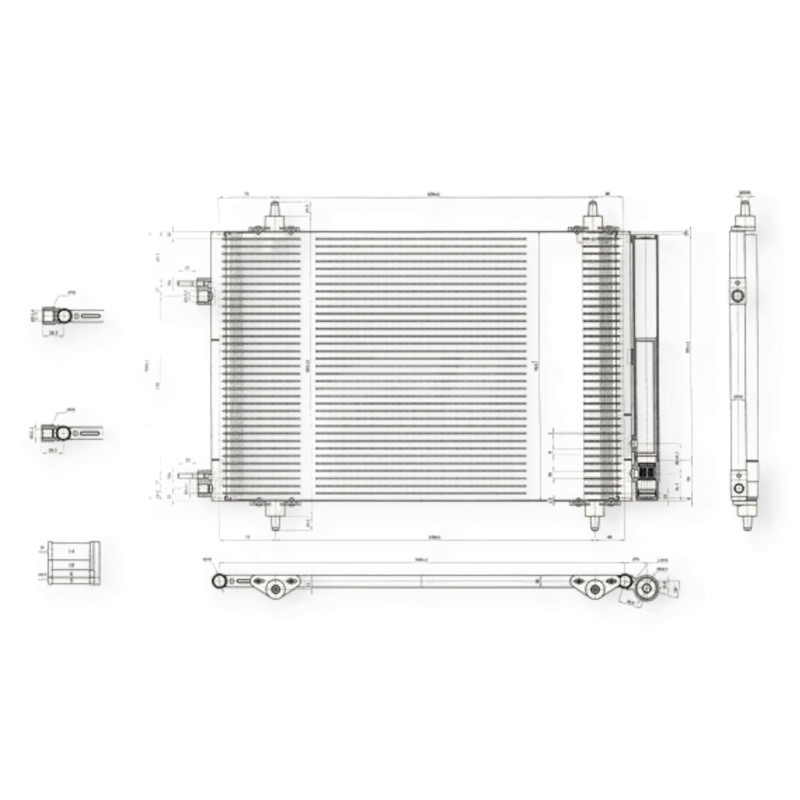 Радиатор Citroen Berlingo, Peugeot Partner 1.6i (08-18) кондиционера Мукачево - изображение 1