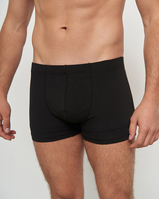 Боксеры мужские однотонные Ozkan 12024 Черный, M, L, XL, XXL Киев - изображение 1