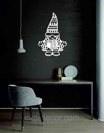 Декоративное настенное Панно «Гном», Декор на стену 110*72 см, Белый Киев