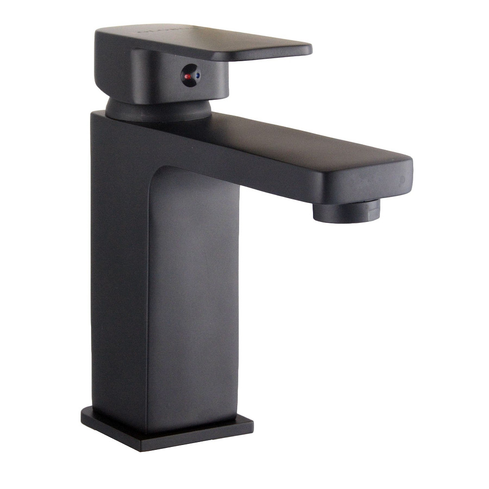 Змішувач для умивальника Globus Lux Milano GLM-0401-10-BB латунь на гайці, Чорний Мат. Луцк - изображение 2