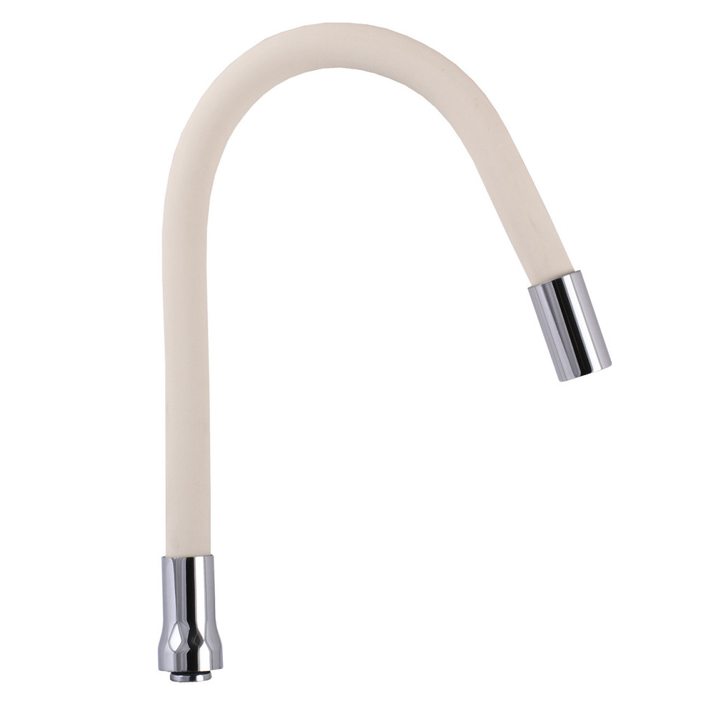 Излив смесителя GLR-BEIGE-55 для кухни Гофрированный с аэратором, силикон , 3/4″ВН Киев - изображение 1