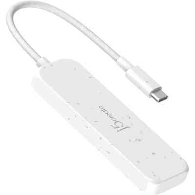 Концентратор J5create USB-C to 2xUSB-A + 2xUSB-C 3.2 10Gbps white (JCH342EW-N) Винница