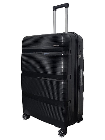 Валіза пластикова MILANO BAG 0307 велика 75 см чорна Київ - фото 2