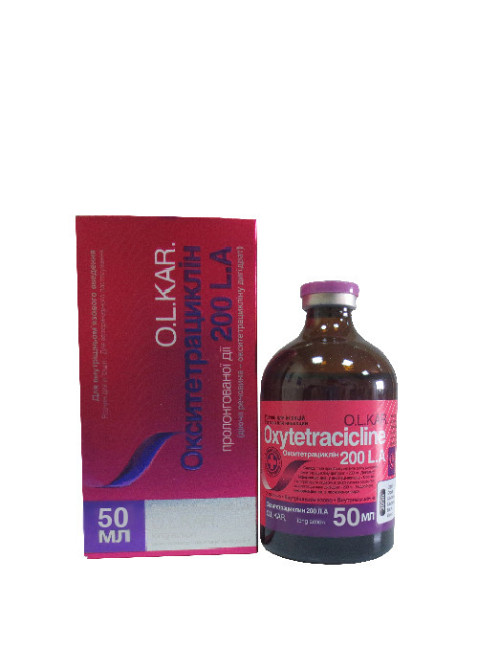 Окситетрациклін 200LA (50 мл) O.L.KAR (Тривалої дії) Вінниця - фото 1