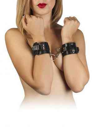Наручники Leather Dominant Hand Cuffs, Black Sex Aura Київ