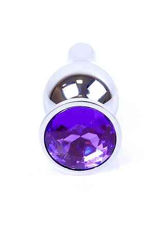 Анальна пробка - Jewellery Silver Long Plug Purple Sex Aura Київ