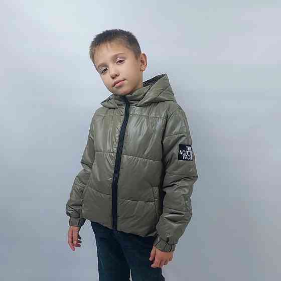 Демисезонная куртка под резинку The North Face в цвете хаки на 6,7,8 лет Николаев